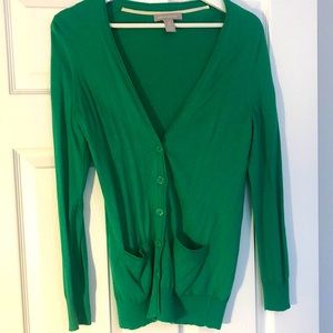 Banana republic green long cardigan great condition